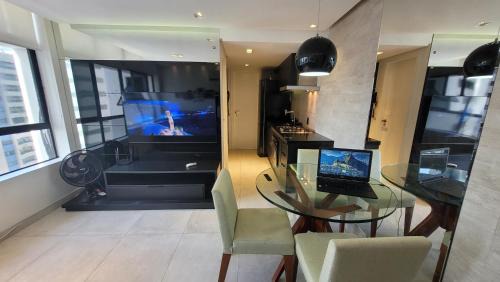 Apartamento com vista para mar e Piscina na cobertura