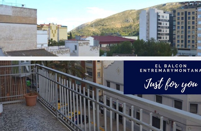 Apartment El Balcon EntreMaryMontana im Stadtzentrum von Tavernes, 10 Minuten vom Strand entfernt