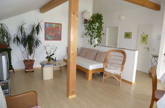 Apartment 'Panoramablick' mit Gemeinschaftsgarten und WLAN