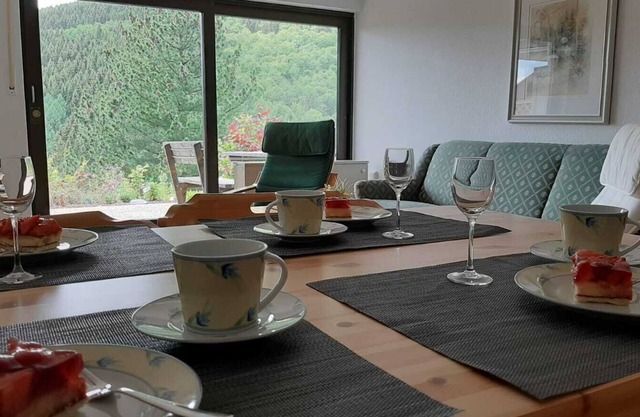 Ferienwohnung Waldblick mit Terrasse und herrlichem Ausblick in die Berge