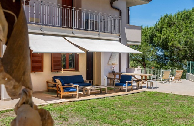 Ferienwohnung 'Aia Delle Streghe Scarlino Maremma' mit privater Terrasse, privatem Garten und Balkon