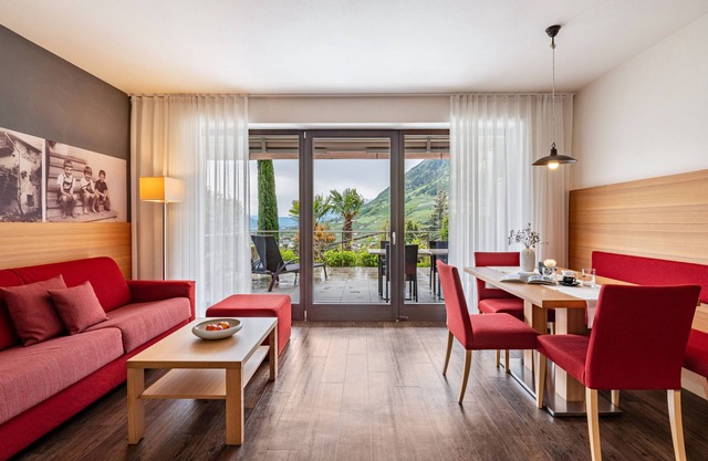 Ferienwohnung 'Alagundis Pyropus Familia' mit Bergblick, Gemeinschaftspool und WLAN