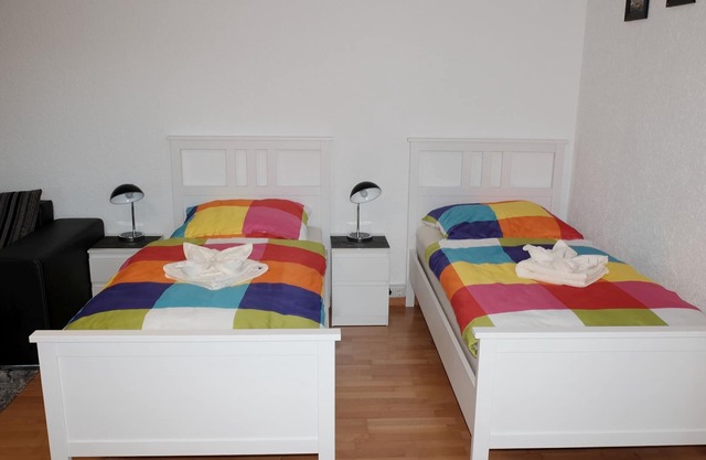 Ferienwohnung Am Wald, 45qm, Terrasse, 1 Schlafzimmer, max. 4 Personen
