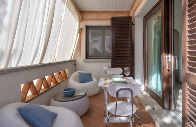 Ferienwohnung "Baccobacco" mit Terrasse und Klimaanlage