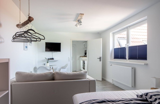 Apartment Backbord in Schillg, fussläufig zum Strand, WLAN, Parkplatz, Sky