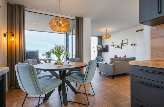 Ferienwohnung BeltEck – Meerblick pur. Sauna. Familienfreundlich.