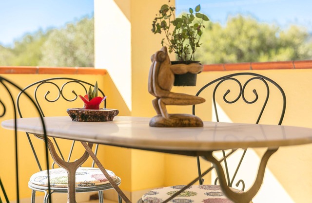 Ferienwohnung "Casa Marianna" mit Blick auf das Meer und die Berge, Balkon