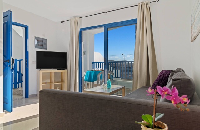 Ferienwohnung "El Rincón de Famara" in der Nähe dem Strand mit Balkon & Terrasse