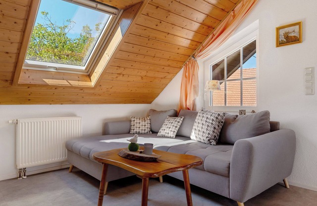 Ferienwohnung Sternenhimmel, 48qm" mit Bergblick, gemeinsamer Terrasse und WLAN