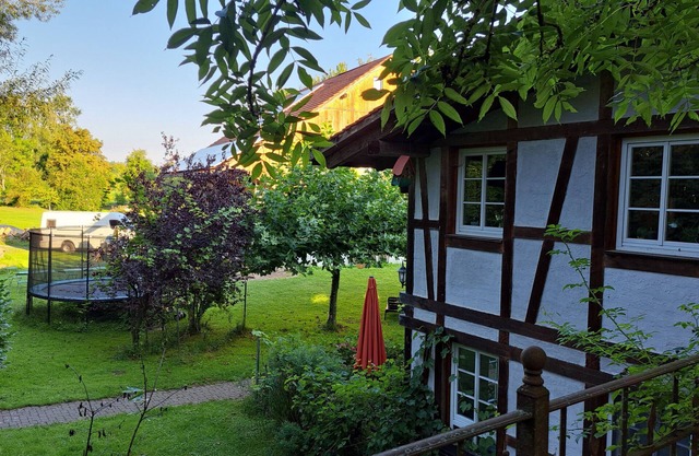 Ferienwohnung Dampfkessel" mit privater Terrasse, Gemeinschaftsgarten und Wi-Fi