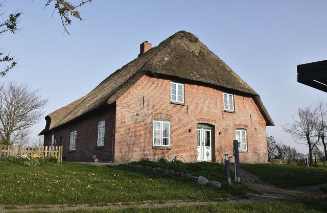 Ferienwohnung 4 Am Westerdeich" mit privater Terrasse, Gemeinschaftsgarten und Wi-Fi