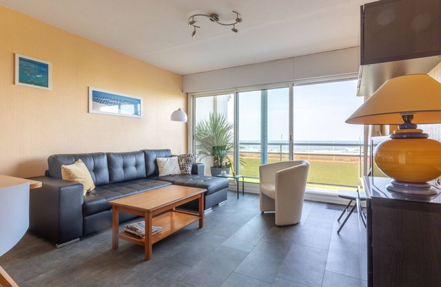 Wohnung für 4 Pers, nahe Strand, Balkon mit Meerblick