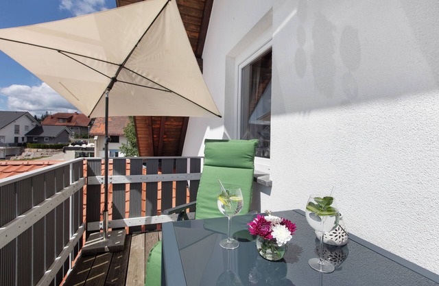 Ferienwohnung 'Haus Freudig - Tannenblick' mit Gemeinschaftsgarten, Balkon und Wi-Fi
