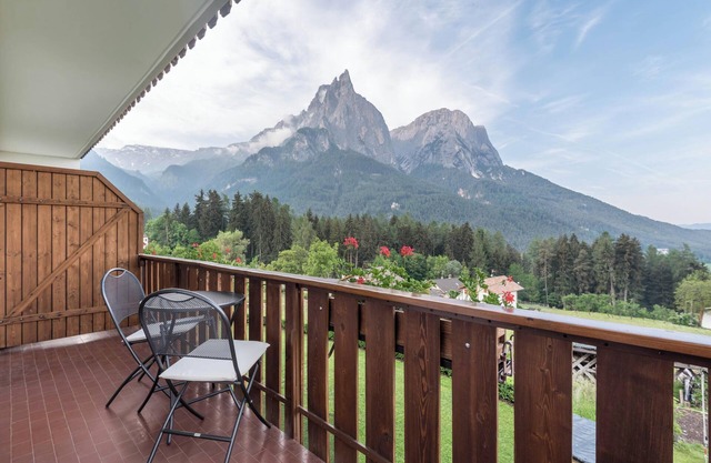 Ferienwohnung "Haus Lohengrin - Ferienwohnung 1" mit Blick auf die Berge