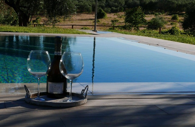 Wohnung in einem Ferienhaus mit W-LAN, Pool, TV, Innenhof, Panoramablick, bei San Gimignano