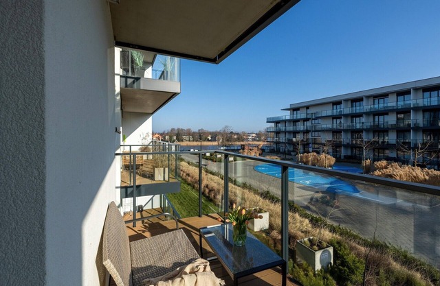 Apartment mit Flussblick, Pool, Sauna, Whirlpool