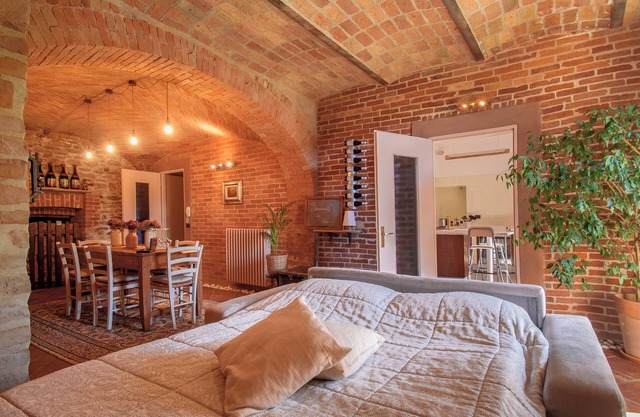 Apartment in the center of Barolo with terrace and fireplace