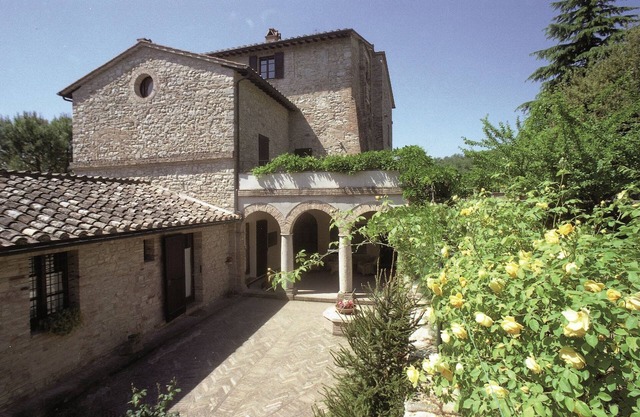 Ferienhaus in Mantignana mit Garten