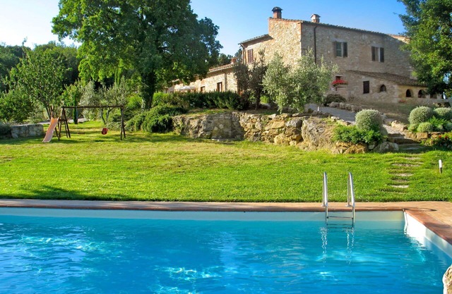 Wohnung in einem Ferienhaus mit W-LAN, Klimaanlage, Pool, TV, Terrasse, bei San Gimignano
