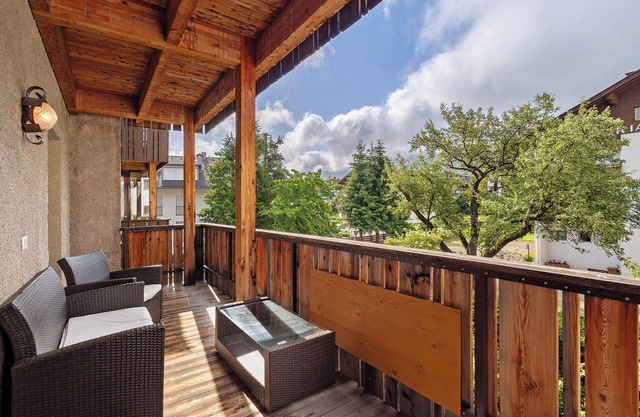 Ferienwohnung "Kriendl Nr 2" mit Bergblick, privater Terrasse & WLAN