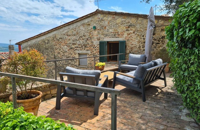 Ferienwohnung 'La Terrazza, Cetona, Toskana' mit Bergblick, Wi-Fi und Klimaanlage