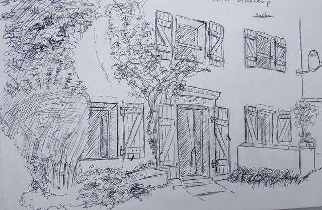 Appartement 'Le Tilleul' mit Bergblick, privater Terrasse und privatem Garten