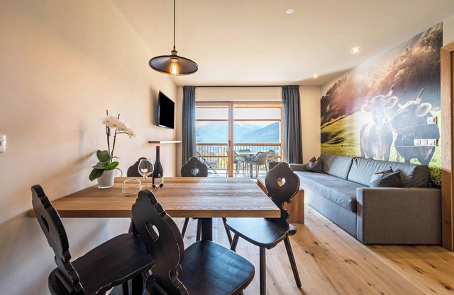 Ferienwohnung "Leierhof Karlotta" mit Blick auf die Berge
