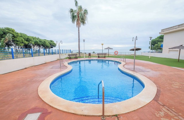 Ferienwohnung "Merida" mit Gemeinschaftspool, Terrasse und WLAN