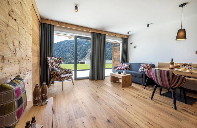 Ferienwohnung "Mulin Moidl" neben dem Skigebiet mit Bergblick, Sauna & Garten