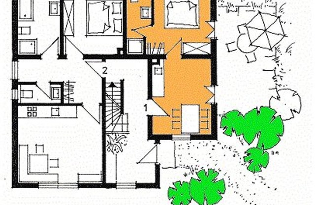 Ferienwohnung (Nr. 1) - Kurbad Siass