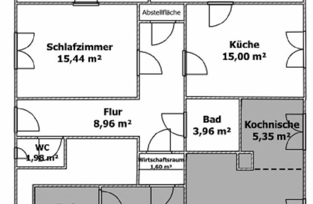 Appartement/Fewo, Dusche, WC - Ferienwohnungen Siggelkow