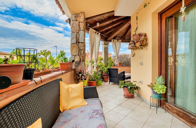 Ferienwohnung 'Villa Bouganville' mit Meerblick, Garten und Klimaanlage