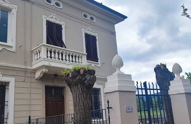 Ferienwohnung 'Villa Giusti' mit Bergblick, Klimaanlage, Garten und BBQ