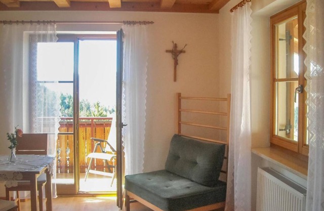 Ferienwohnung 'Wiese' mit Bergblick, Gemeinschaftsgarten und WLAN