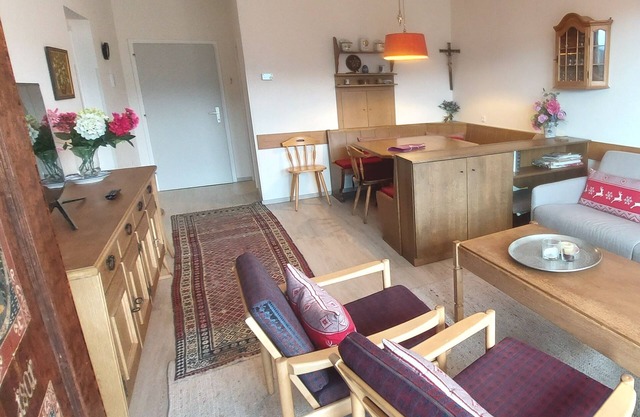 Apartment mit außergewöhnlichem Alpenpanorama und überdachtem Balkon in Bad Mitt