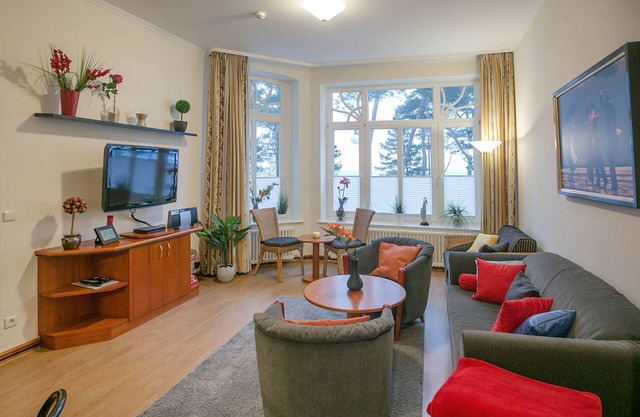 Ferienwohnung mit Meerblick und 2 Schlafzimmern
