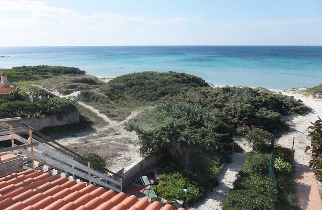 Apartment mit Terrasse am Meer