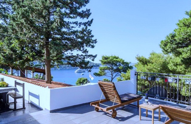 Apartments Ammos - Studio-Apartment mit Gemeinschaftsterrasse und Meerblick