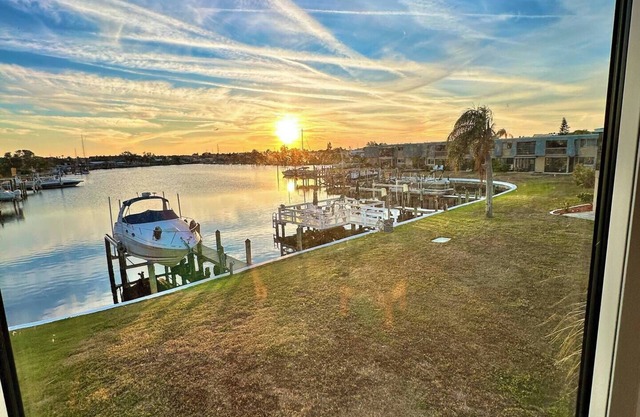 Apollo Beach waterfront condo with pool.