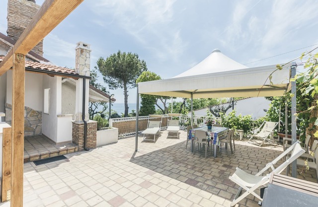 App. 1 Villa Osca mit Blick auf das Meer und die Trabocchi, Abruzzen