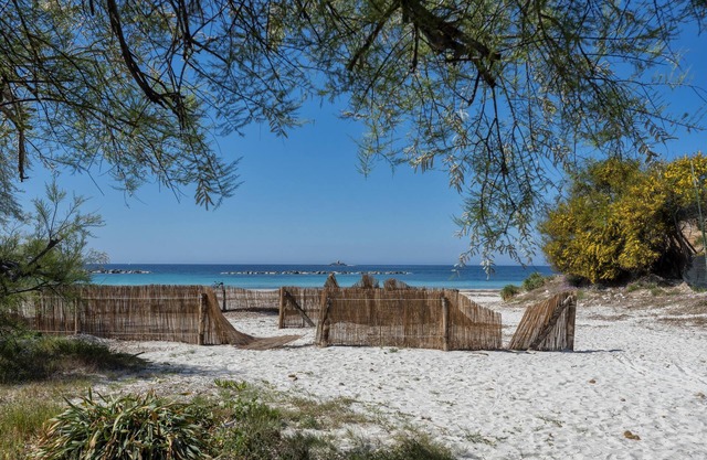Appartamento Eucaliptus in Strandnähe mit Meerblick, Pool, Klimaanlage, Garten, Terrasse und Balkon