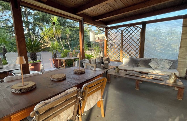 Attic studio apartment in roof garden