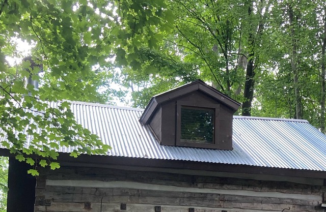 Authentic Log Cabin with working wood burning fireplace