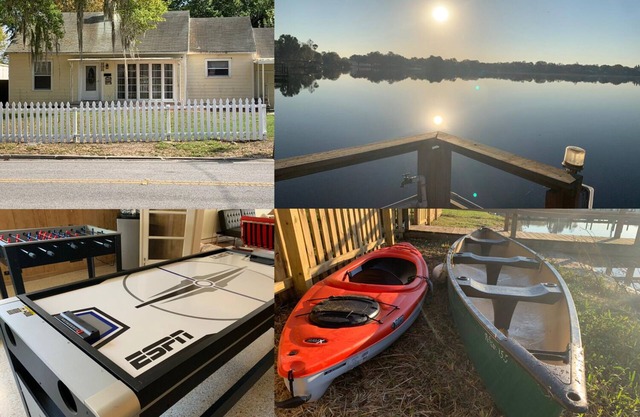Awesome Lake House With Private Dock, Canoe, Kayaks, Game-Room, & Lots To Do!!!