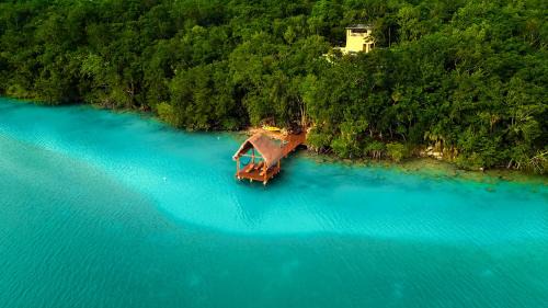 Bacalar Casa Relaxo frente a la Laguna con Muelle Privado