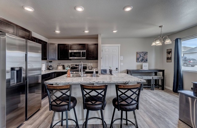 Backyard View of Black Hills, Game Room, 5 BR's