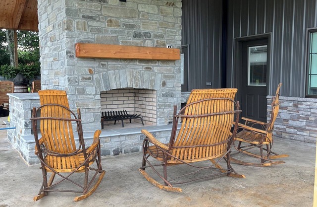 Barndominium with rustic charm