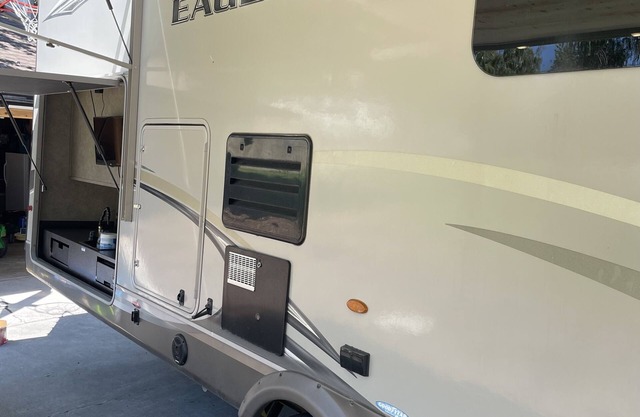 Base of WSU campus New RV next to The Lumberyard