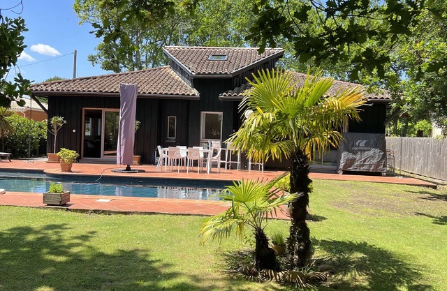 Bassin d'Arcachon, Ferienvilla mit Pool und umzäuntem Garten