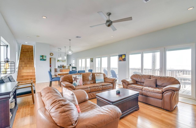 BBQs + Decks: Oceanfront Surfside Beach Home